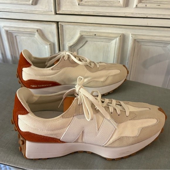 New Balance 327 Sneaker Sea Salt/Rust Oxide Suede NWOT Size 10 Women’s - Picture 10 of 14